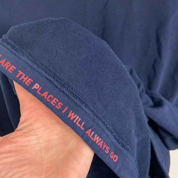 NEW Rhone Bolina Henley Hoodie Blue Size Large 2021 Lightweight Hooded Sweater L - Picture 9 of 14